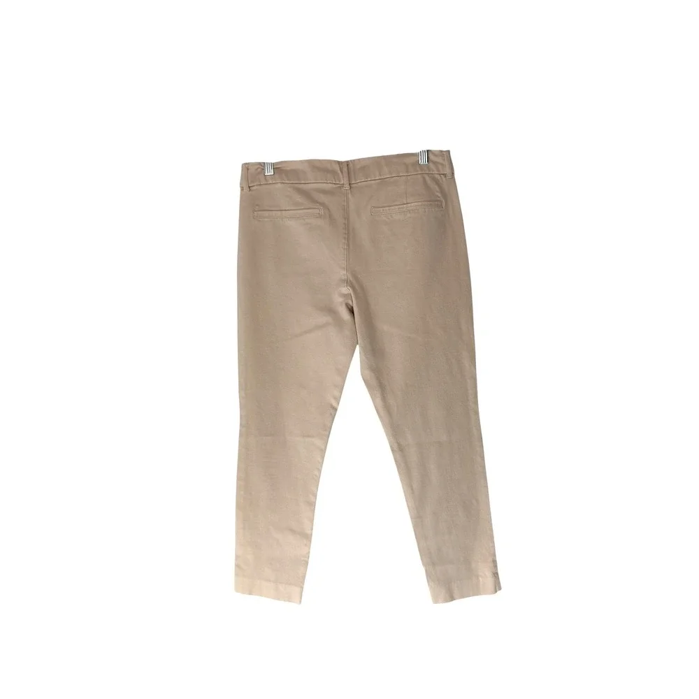 Old Navy Kahki Tan Career Office Straight‎ Leg Pixie Ankle Dress Pants Size 10